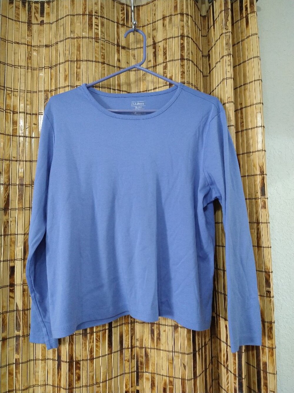L.L.Bean Blue 100% Supima Cotton Long Sleeve Tee XL-PET